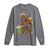 Funny Bigfoot Carnival Mardi Gras Party Long Sleeve Shirt