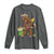 Funny Bigfoot Carnival Mardi Gras Party Long Sleeve Shirt