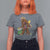 Funny Bigfoot Carnival Mardi Gras Party T Shirt For Women