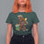 Funny Bigfoot Carnival Mardi Gras Party T Shirt For Women