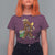 Funny Bigfoot Carnival Mardi Gras Party T Shirt For Women