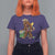 Funny Bigfoot Carnival Mardi Gras Party T Shirt For Women