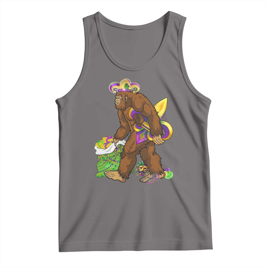 Funny Bigfoot Carnival Mardi Gras Party Tank Top