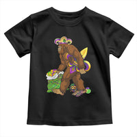 Funny Bigfoot Carnival Mardi Gras Party Toddler T Shirt