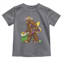 Funny Bigfoot Carnival Mardi Gras Party Toddler T Shirt