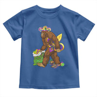 Funny Bigfoot Carnival Mardi Gras Party Toddler T Shirt