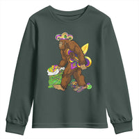 Funny Bigfoot Carnival Mardi Gras Party Youth Sweatshirt