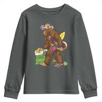 Funny Bigfoot Carnival Mardi Gras Party Youth Sweatshirt