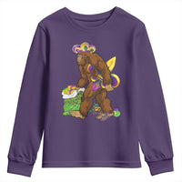 Funny Bigfoot Carnival Mardi Gras Party Youth Sweatshirt