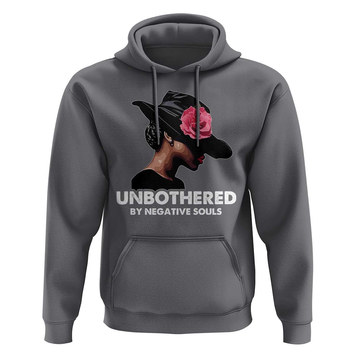 Funny African American Hoodie Unbothered By Negative Souls