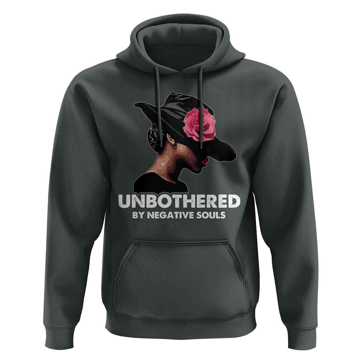 Funny African American Hoodie Unbothered By Negative Souls