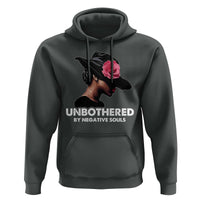 Funny African American Hoodie Unbothered By Negative Souls