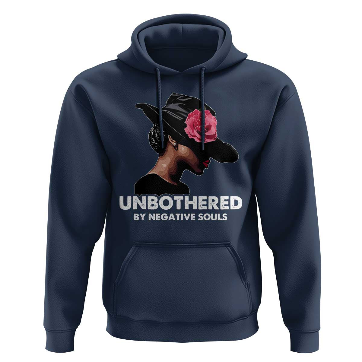 Funny African American Hoodie Unbothered By Negative Souls