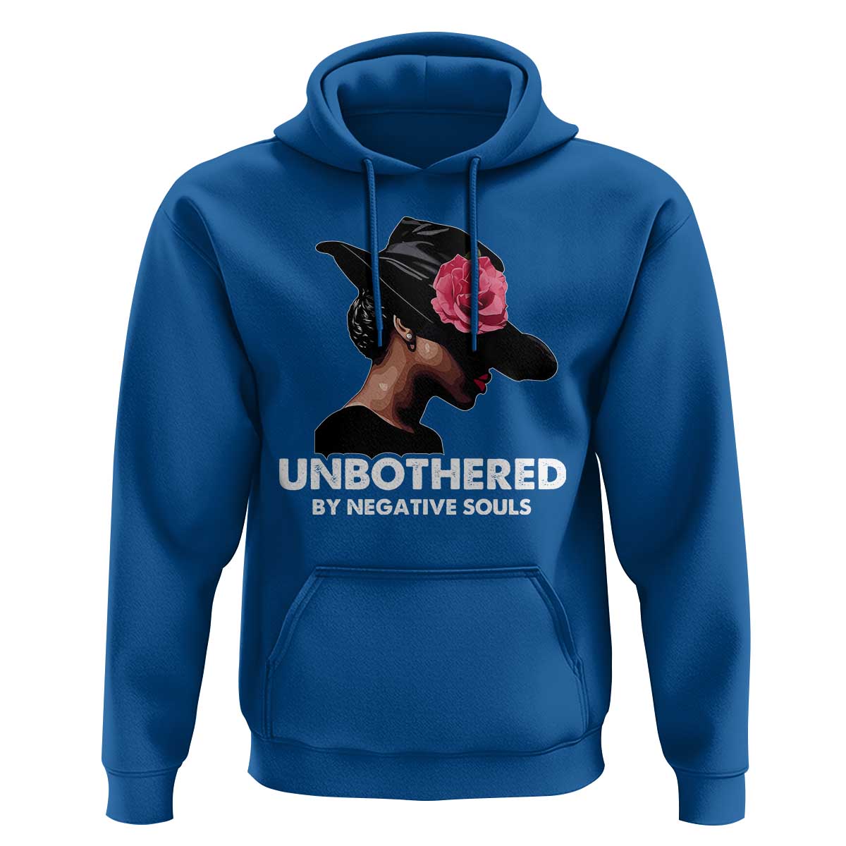 Funny African American Hoodie Unbothered By Negative Souls
