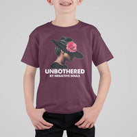 Funny African American T Shirt For Kid Unbothered By Negative Souls