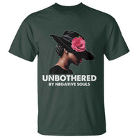 Funny African American T Shirt Unbothered By Negative Souls