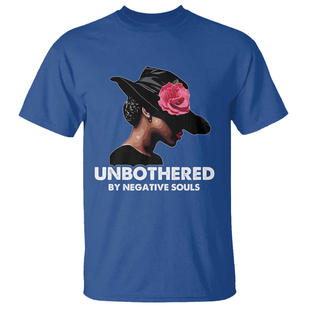 Funny African American T Shirt Unbothered By Negative Souls