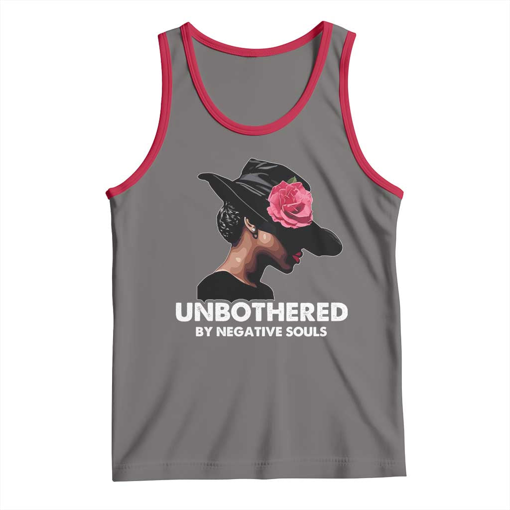 Funny African American Tank Top Unbothered By Negative Souls