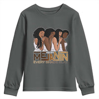 Made With Melanin Every Shade Slays Youth Sweatshirt Proud African American