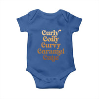 Afro Black Hair Melanin Baby Onesie Curly Coily Curvy Caramel Cutie