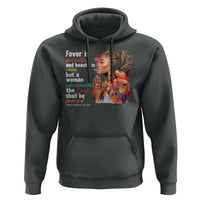Christian African American Hoodie Favor Is Deceitful And Beauty Is Vain