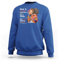 Christian African American Sweatshirt Favor Is Deceitful And Beauty Is Vain