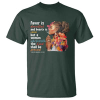Christian African American T Shirt Favor Is Deceitful And Beauty Is Vain