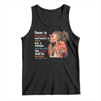 Christian African American Tank Top Favor Is Deceitful And Beauty Is Vain