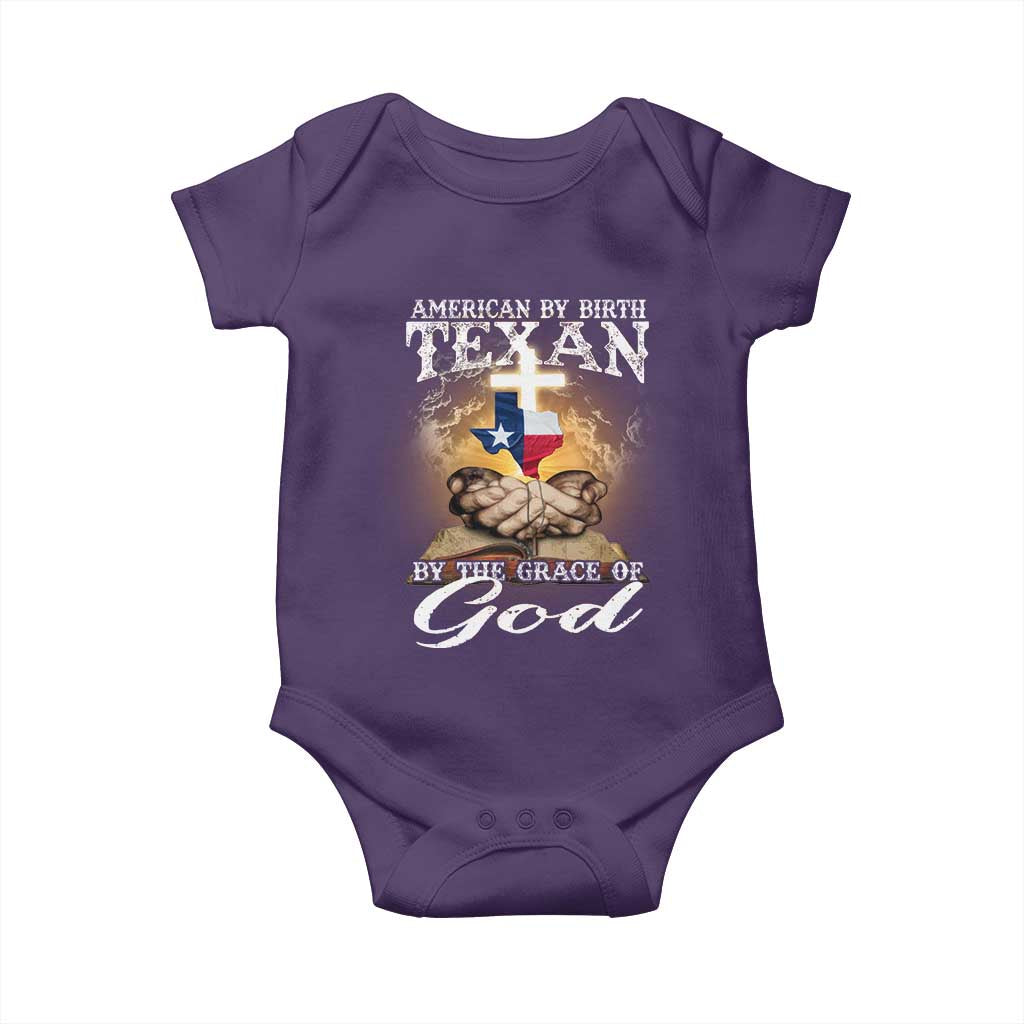 American Texan Jesus Baby Onesie American By Birth Texan By The Grace Of God