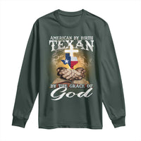 American Texan Jesus Long Sleeve Shirt American By Birth Texan By The Grace Of God