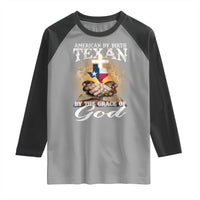 American Texan Jesus Raglan Shirt American By Birth Texan By The Grace Of God