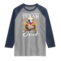 American Texan Jesus Raglan Shirt American By Birth Texan By The Grace Of God