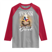 American Texan Jesus Raglan Shirt American By Birth Texan By The Grace Of God