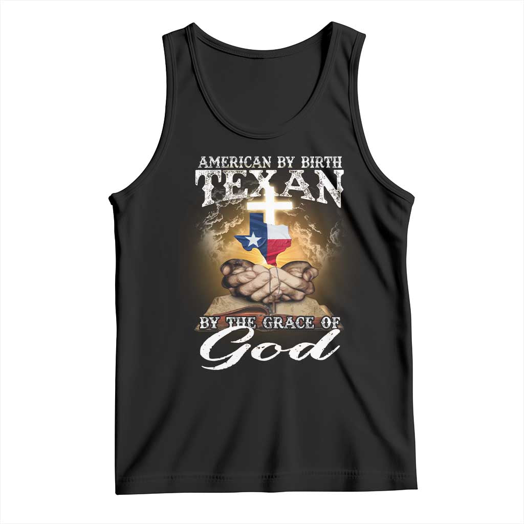 American Texan Jesus Tank Top American By Birth Texan By The Grace Of God