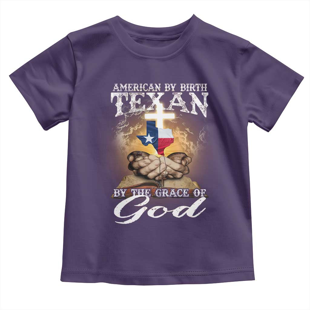 American Texan Jesus Toddler T Shirt American By Birth Texan By The Grace Of God