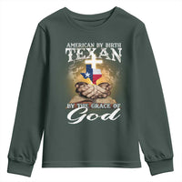 American Texan Jesus Youth Sweatshirt American By Birth Texan By The Grace Of God