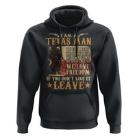 American Texan Hoodie I Am A Texas Man If You Don't Like It Leave Cowboy