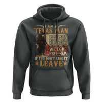 American Texan Hoodie I Am A Texas Man If You Don't Like It Leave Cowboy