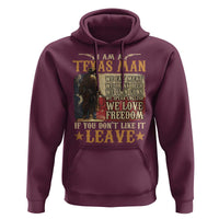 American Texan Hoodie I Am A Texas Man If You Don't Like It Leave Cowboy