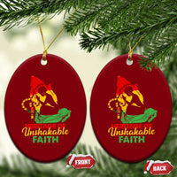Christian African American Ceramic Ornament Heritage Of Unshakable Faith Black History Month - Wonder Print Shop