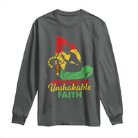 Christian African American Long Sleeve Shirt Heritage Of Unshakable Faith Black History Month