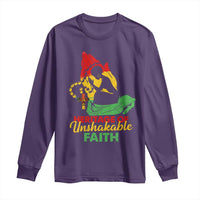 Christian African American Long Sleeve Shirt Heritage Of Unshakable Faith Black History Month