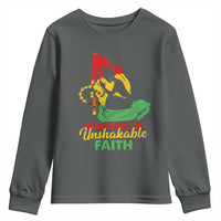 Christian African American Youth Sweatshirt Heritage Of Unshakable Faith Black History Month