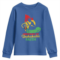 Christian African American Youth Sweatshirt Heritage Of Unshakable Faith Black History Month