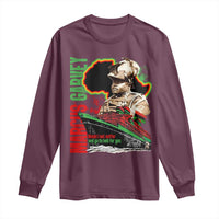 Marcus Garvey Long Sleeve Shirt Would I Not Suffer And Go To Hell For You Black History Month