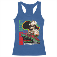 Marcus Garvey Racerback Tank Top Would I Not Suffer And Go To Hell For You Black History Month