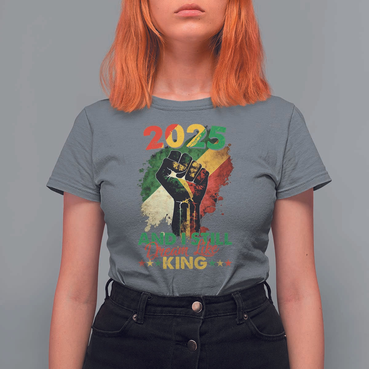 2025 And I Still Dream Like King T Shirt For Women Martin Luther King Day Black History Month