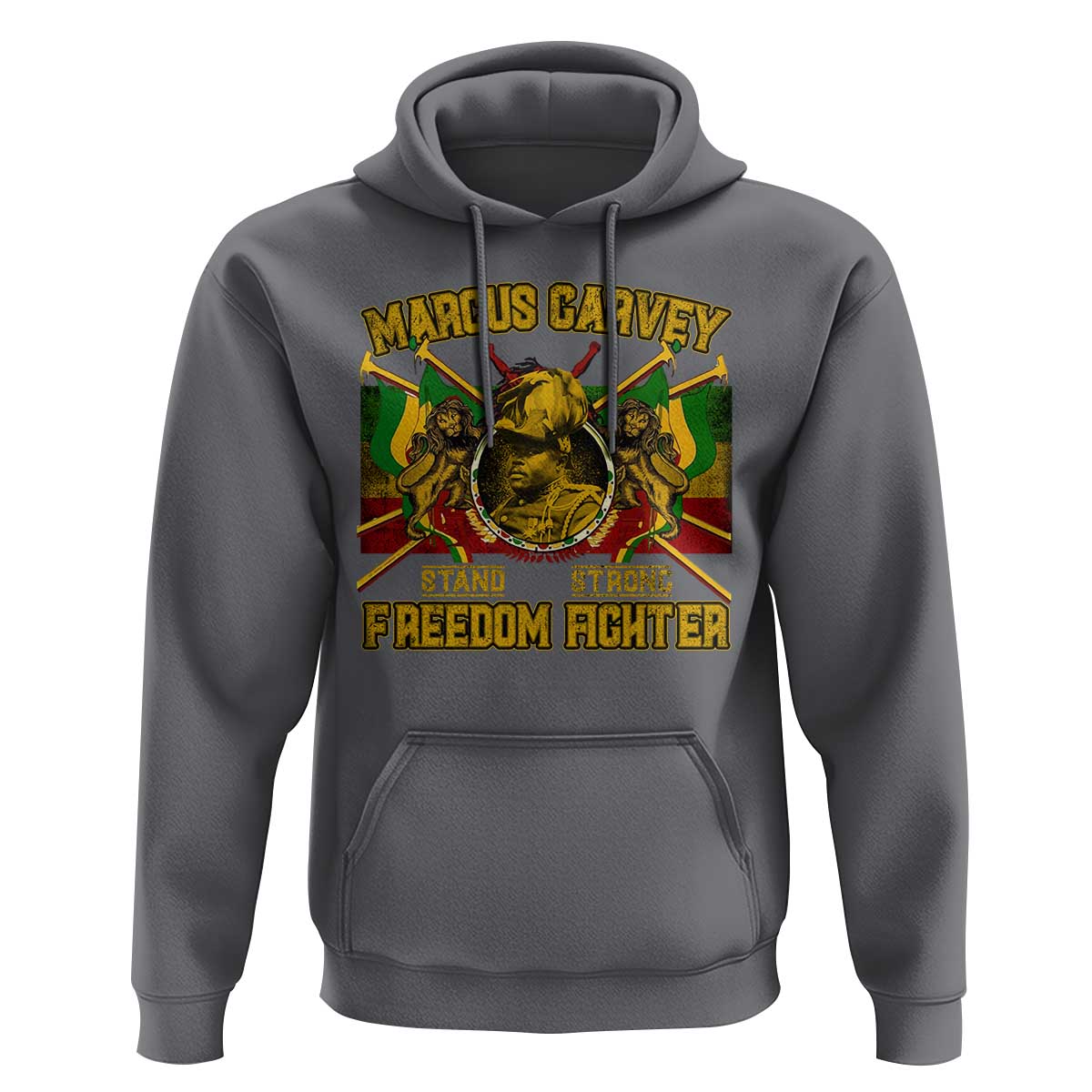 Marcus Garvey Hoodie Stand Strong Freedom Fighter Black History Month