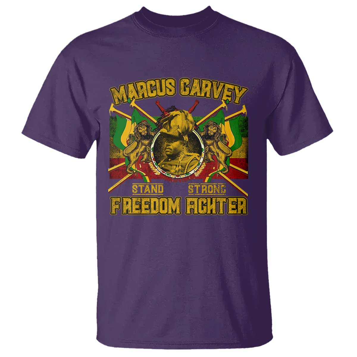 Marcus Garvey T Shirt Stand Strong Freedom Fighter Black History Month