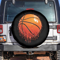 Funny Basketball Drip Splash Graphic Spare Tire Cover